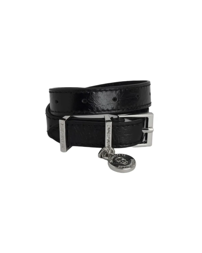 Zadig & Voltaire Armband Sunny Leder Schwarz