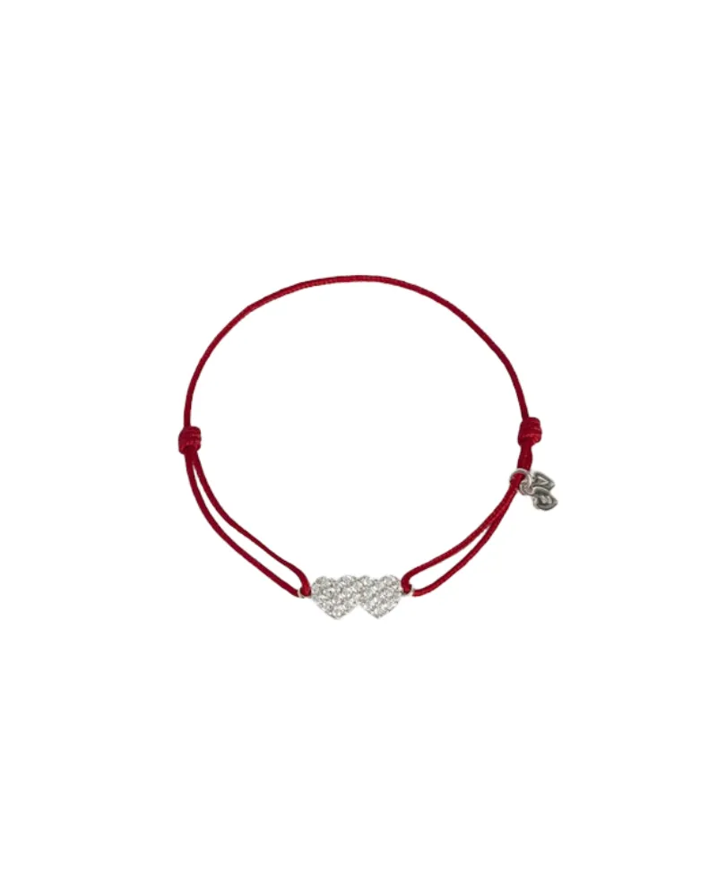 Zadig & Voltaire Armband Zadig Link Heart Strass Rot