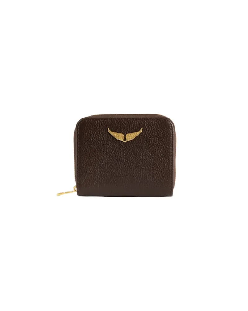Zadig & Voltaire Mini ZV Geldbörse Braun