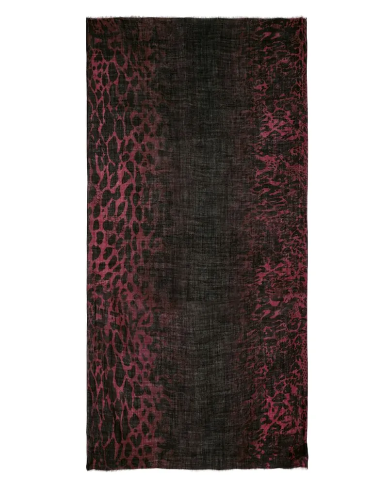 Zadig & Voltaire Judy Leopard Schal Rot