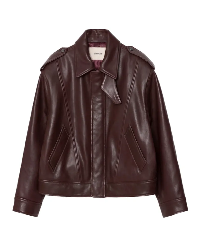 Zadig & Voltaire Jacke Kimo Leder Rot