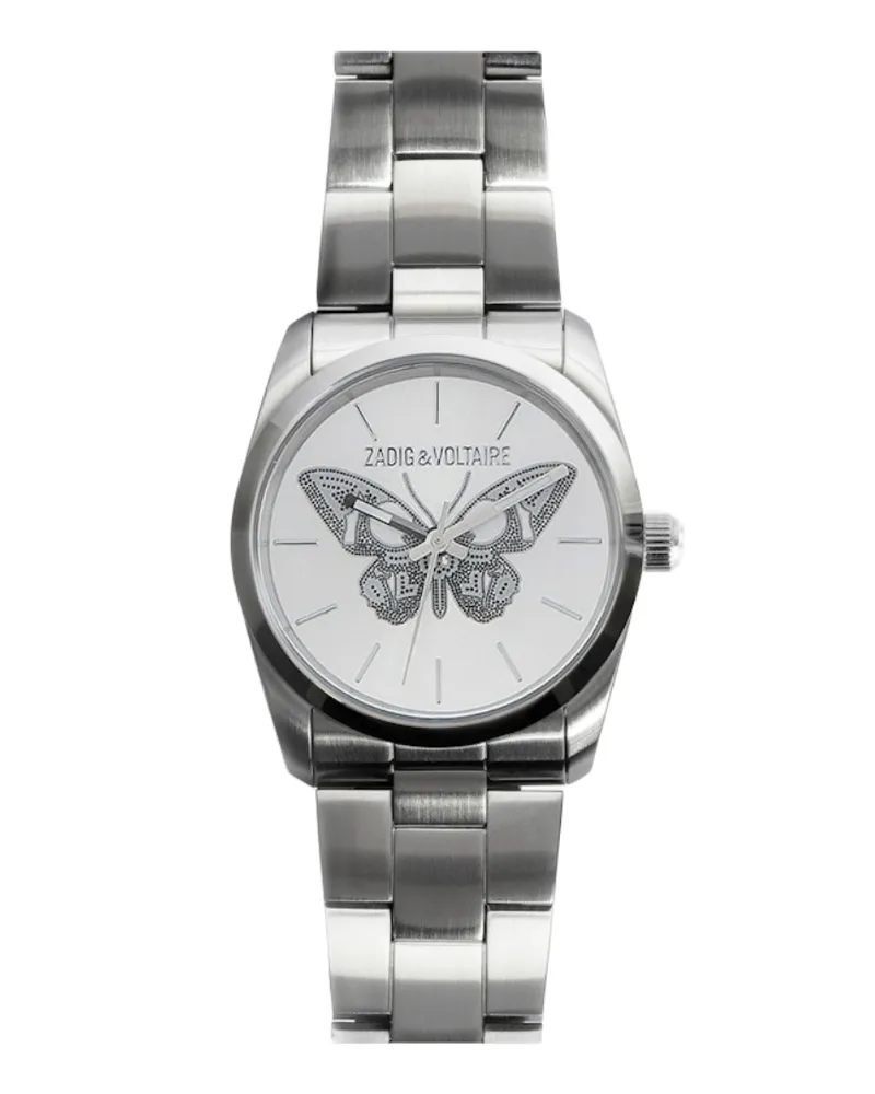 Zadig & Voltaire Zadig Butterfly Uhr Silber