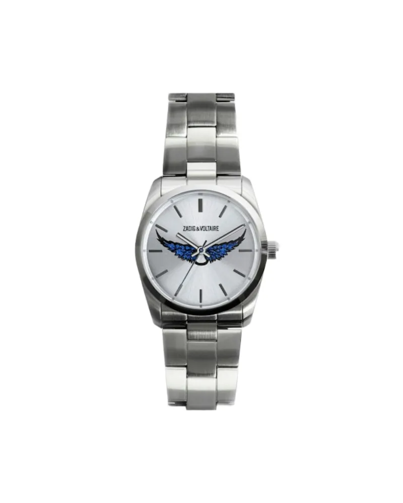Zadig & Voltaire Zadig Strass Wings Uhr Grau