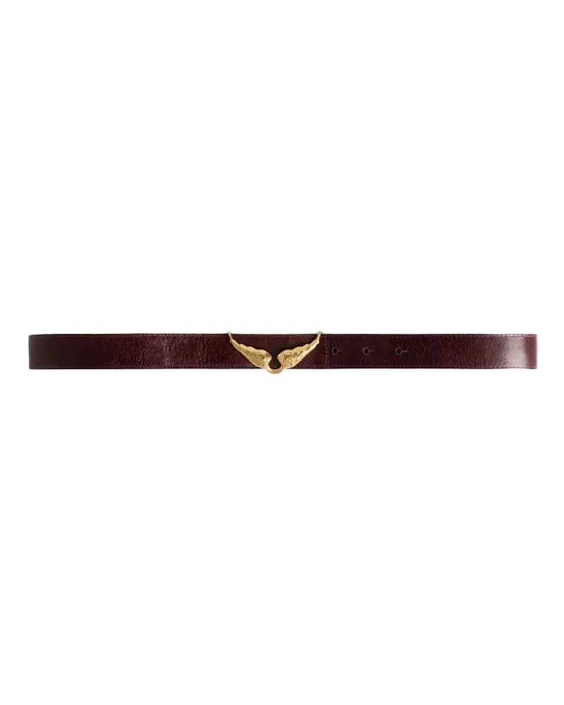 Zadig & Voltaire Rock Reversible 30mm Vintage Gürtel Lila