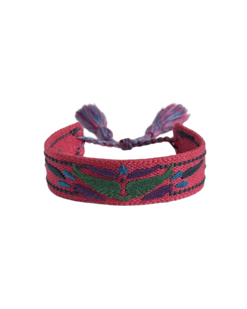 Zadig & Voltaire Zadig Wings Gewebtes Armband Rosa