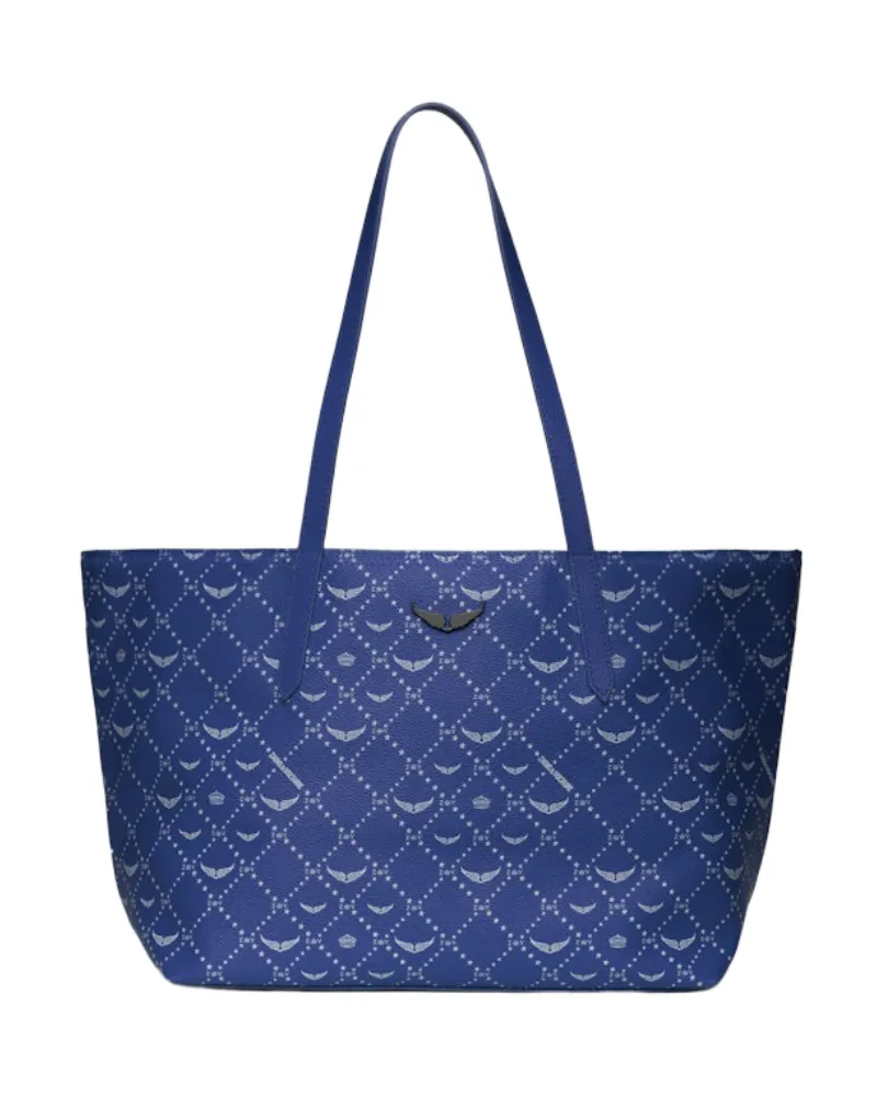 Zadig & Voltaire Z Shopper Monogram Tasche Blau