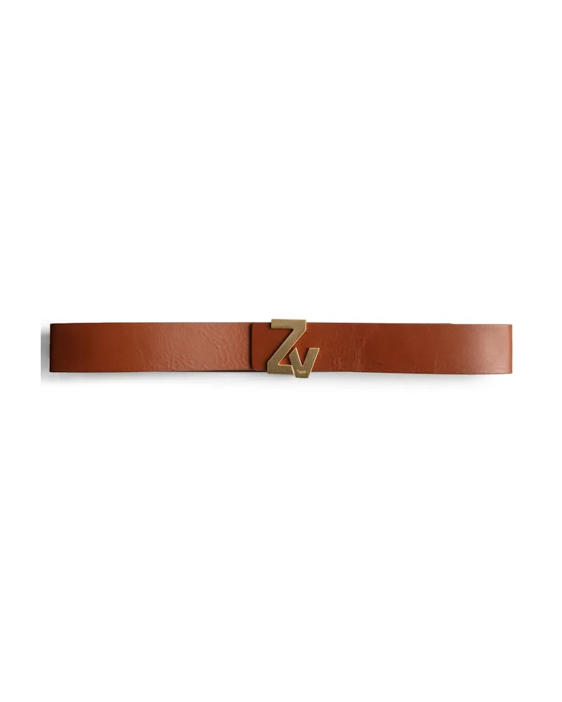 Zadig & Voltaire Zv Initiale La Belt Gürtel Lohfarben