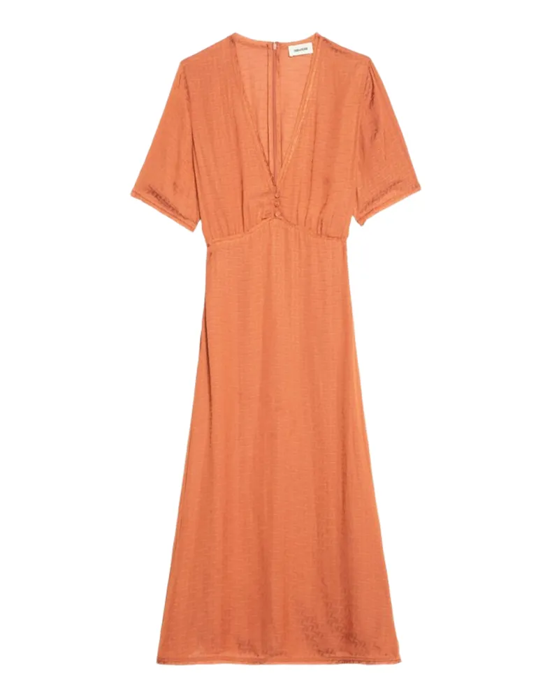 Zadig & Voltaire Rhodral Satin Kleid Orange