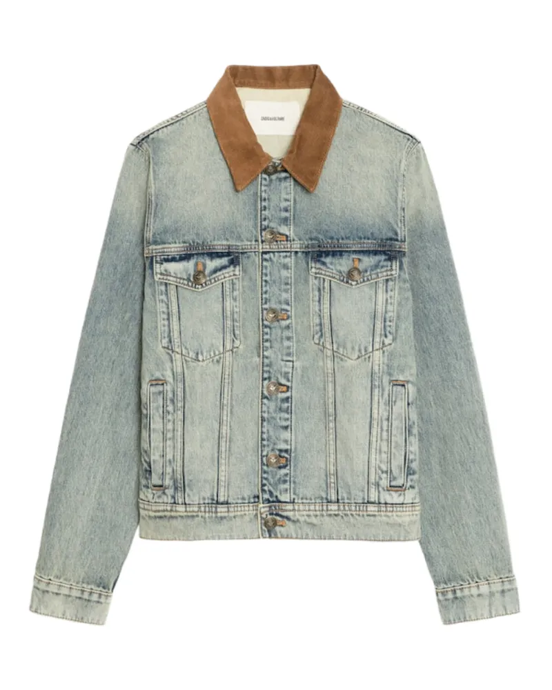 Zadig & Voltaire Jacke Bases Denim Blau