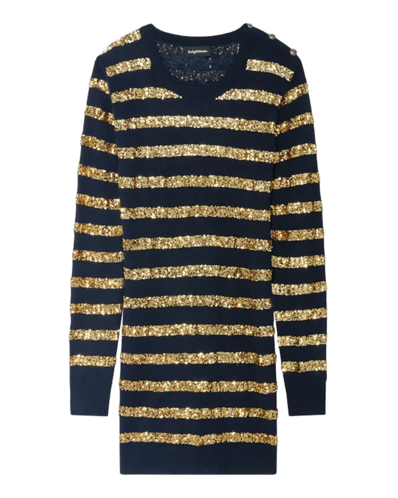 Zadig & Voltaire Serena Kleid 100% Kaschmir Blau