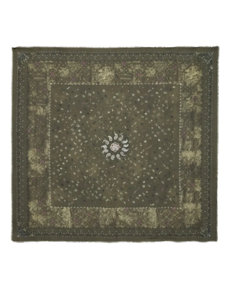 Zadig & Voltaire Kerry Vintage Bandana Schal 135 Grün