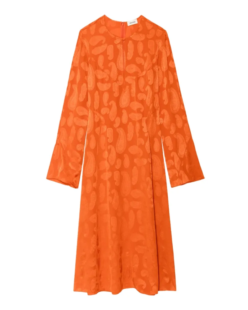 Zadig & Voltaire Kleid Randon 100% Seide Orange