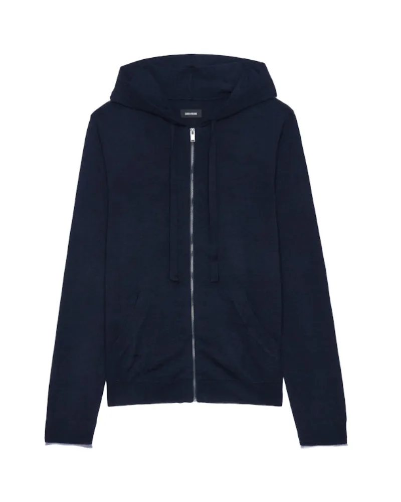 Zadig & Voltaire Cardigan Clash 100% Merinowolle Blau