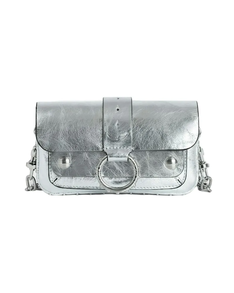 Zadig & Voltaire Kate Wallet Vintage Metal Tasche Grau