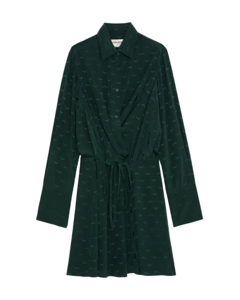 Zadig & Voltaire Kleid Runelle 100% Seide Grün