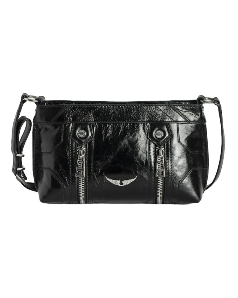 Zadig & Voltaire Sunny Mood Vintage Patent Tasche Schwarz