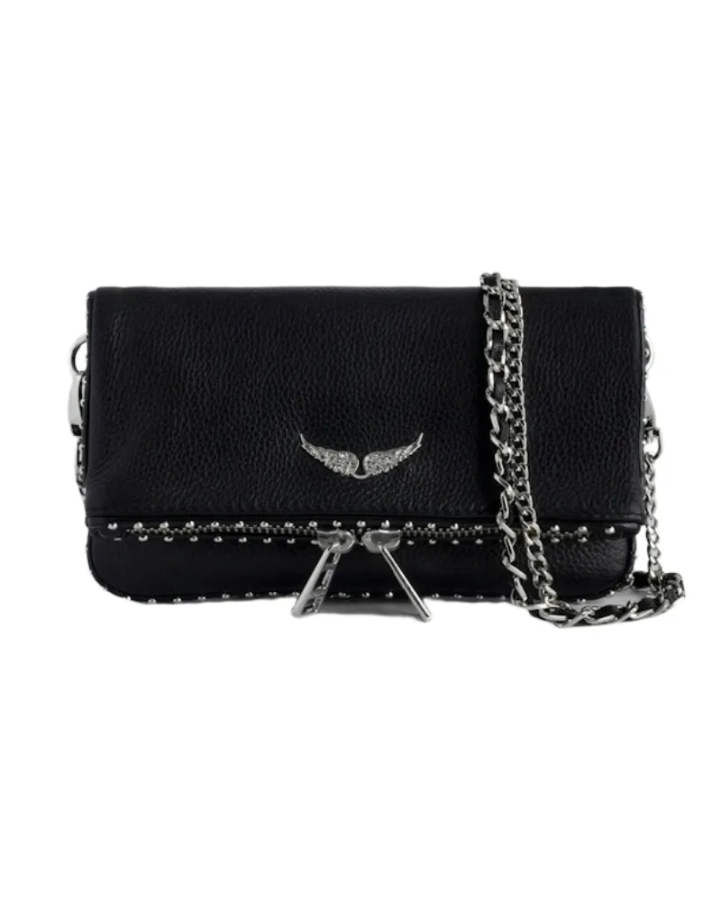 Zadig & Voltaire Rock Mini Studs Clutch Schwarz