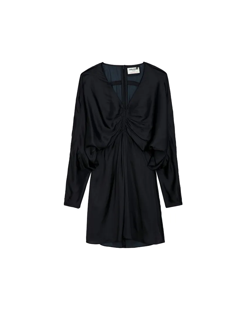 Zadig & Voltaire Kleid Rooth Satin Schwarz