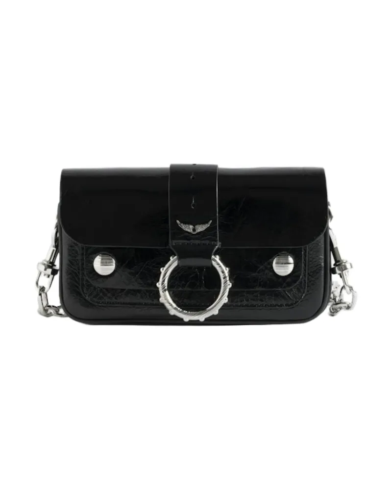 Zadig & Voltaire Tasche Kate Wallet Vintage Patent Schwarz