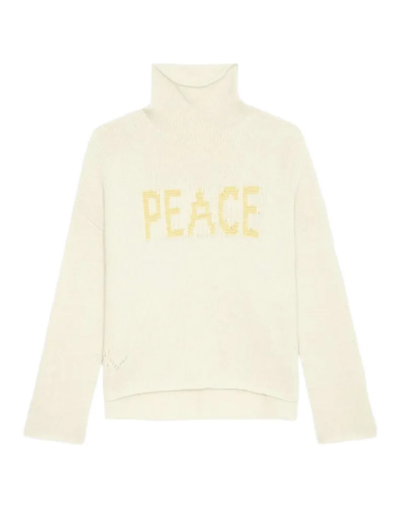 Zadig & Voltaire Pullover Almy 100% Merinowolle Beige
