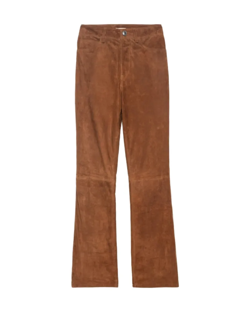 Zadig & Voltaire Pantalon Pistol 100% Wildleder Braun