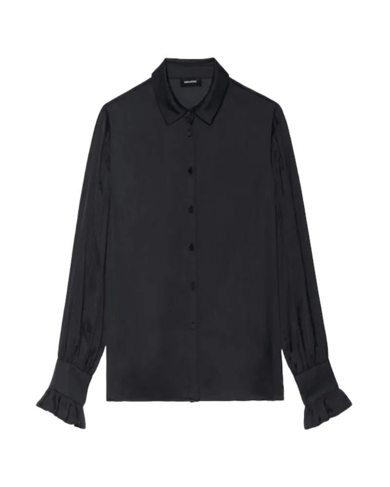 Zadig & Voltaire Hemd Thely Satin Schwarz