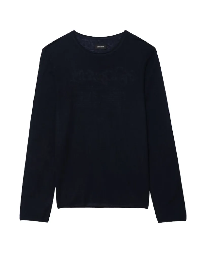 Zadig & Voltaire Teiss Pullover 100% Kaschmir Blau