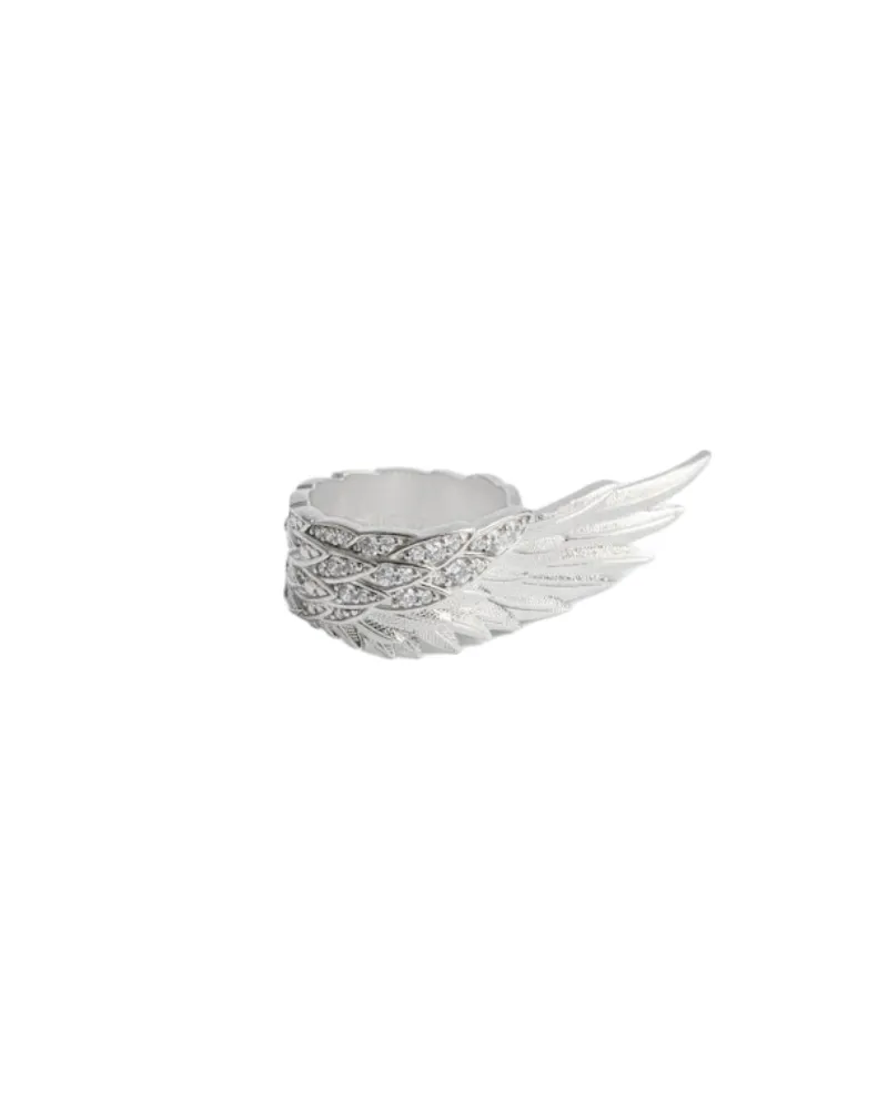 Zadig & Voltaire Ring Rock Feather Spread Silber