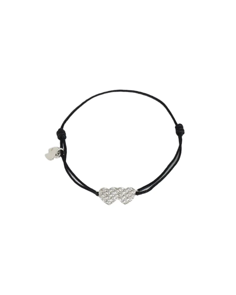 Zadig & Voltaire Armband Zadig Link Heart Strass Schwarz