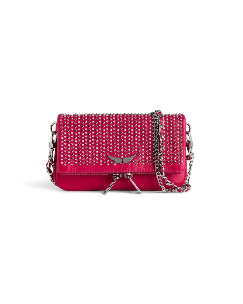 Zadig & Voltaire Clutch Rock Nano Plumetis Podium