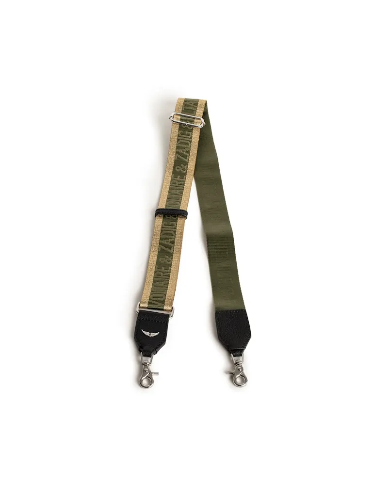 Zadig & Voltaire Zadig Glitter Umhängetasche Kaki