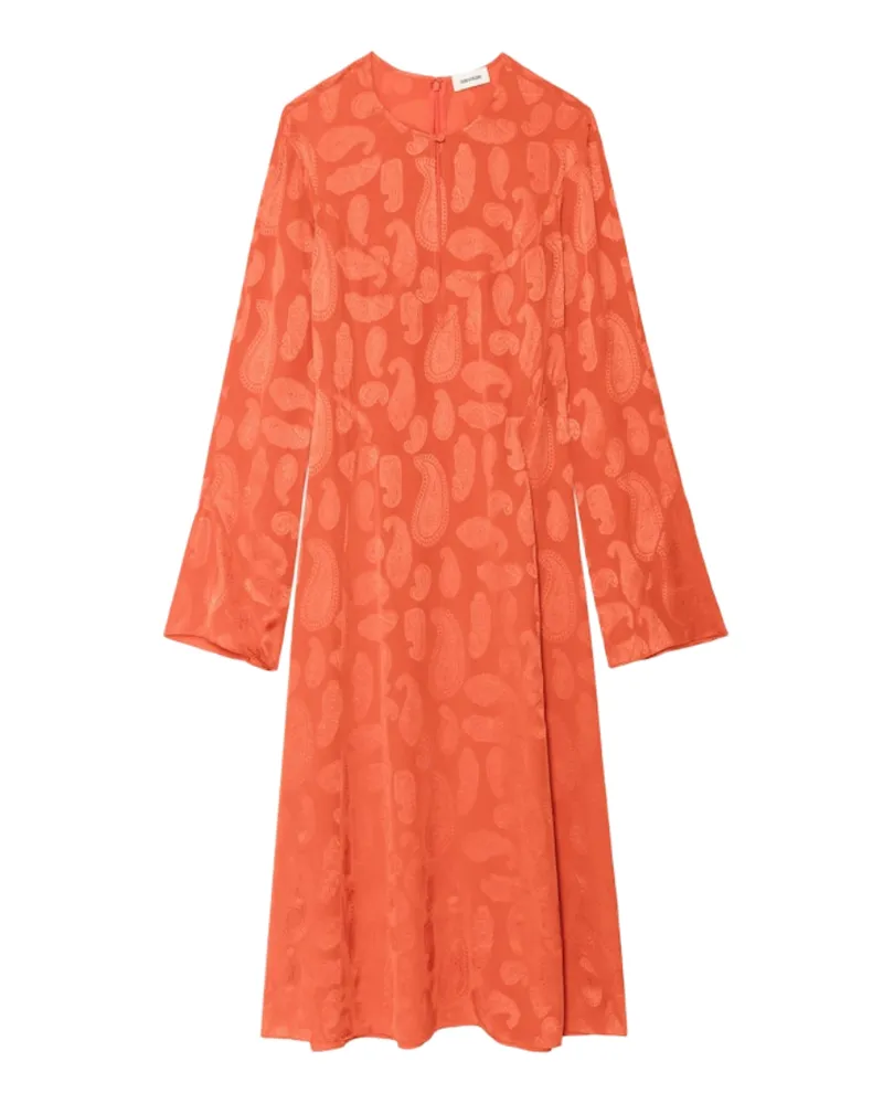Zadig & Voltaire Kleid Randon 100% Seide Orange