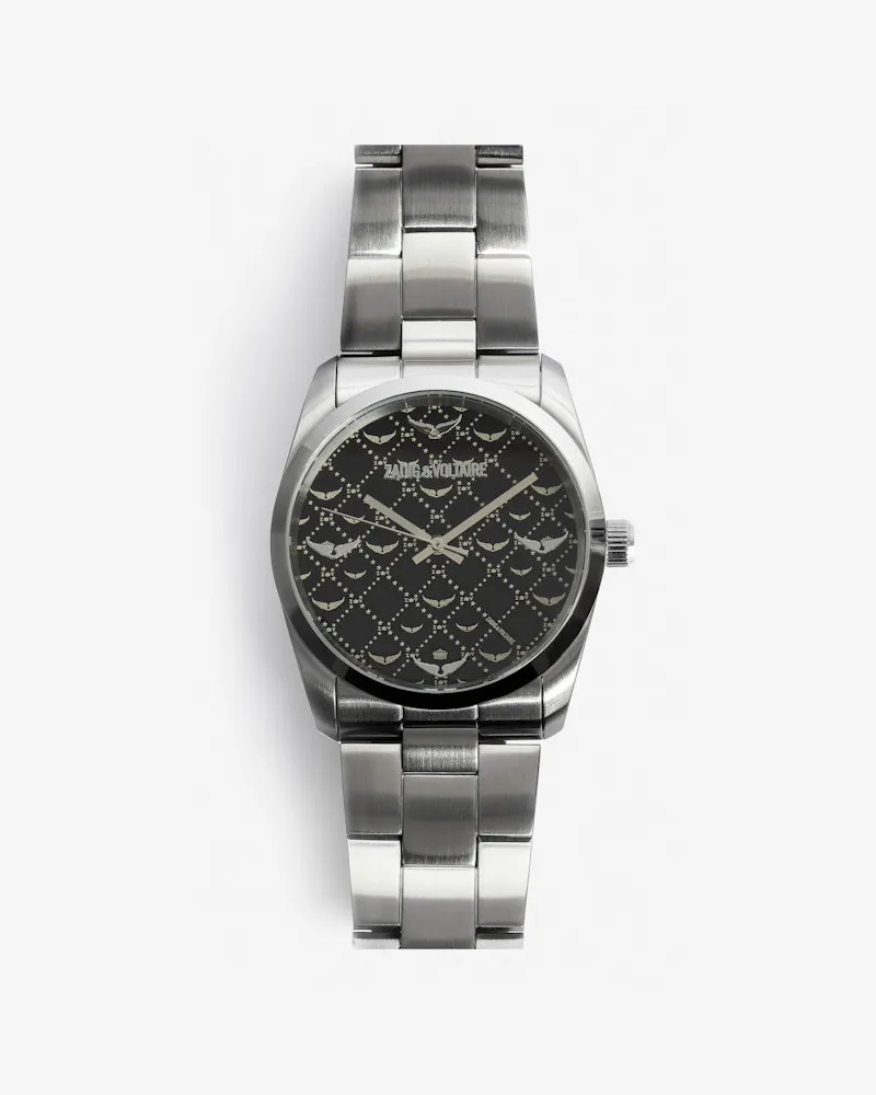 Zadig & Voltaire Zadig Monogram Uhr Black
