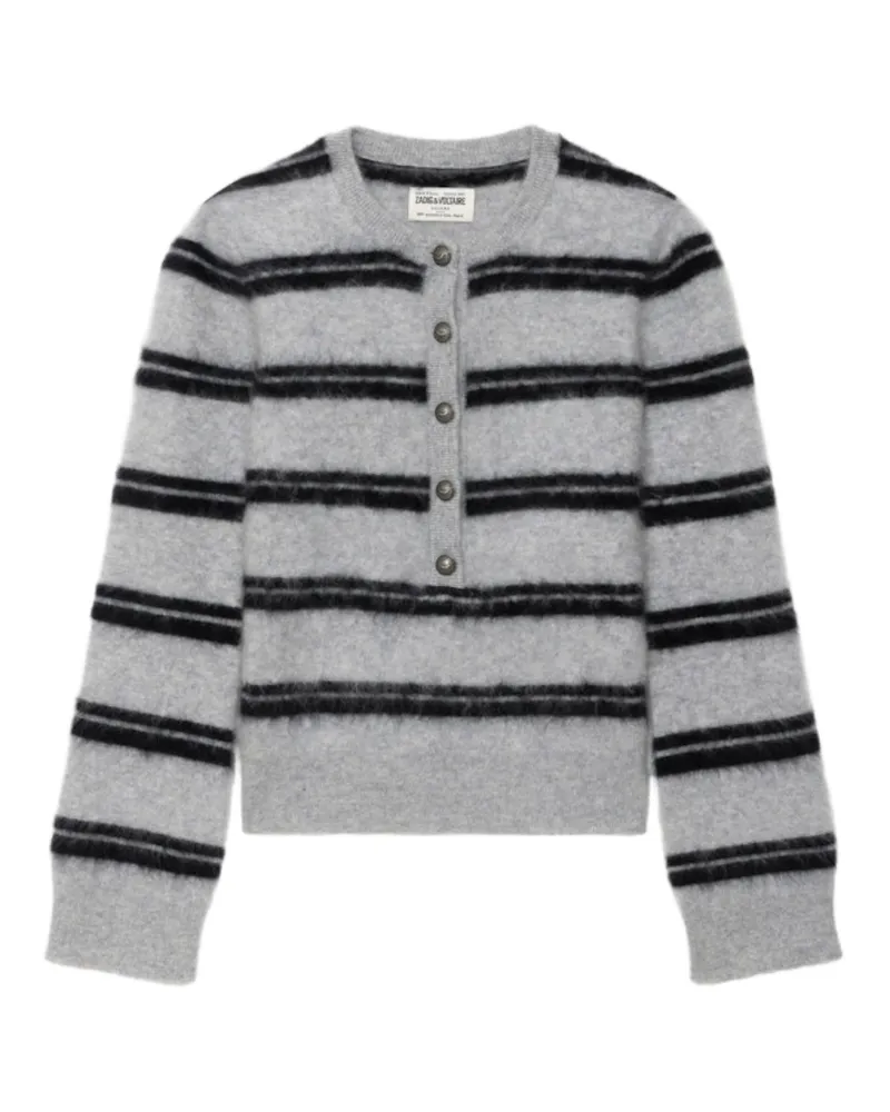 Zadig & Voltaire Mandala Pullover 100% Kaschmir Grau