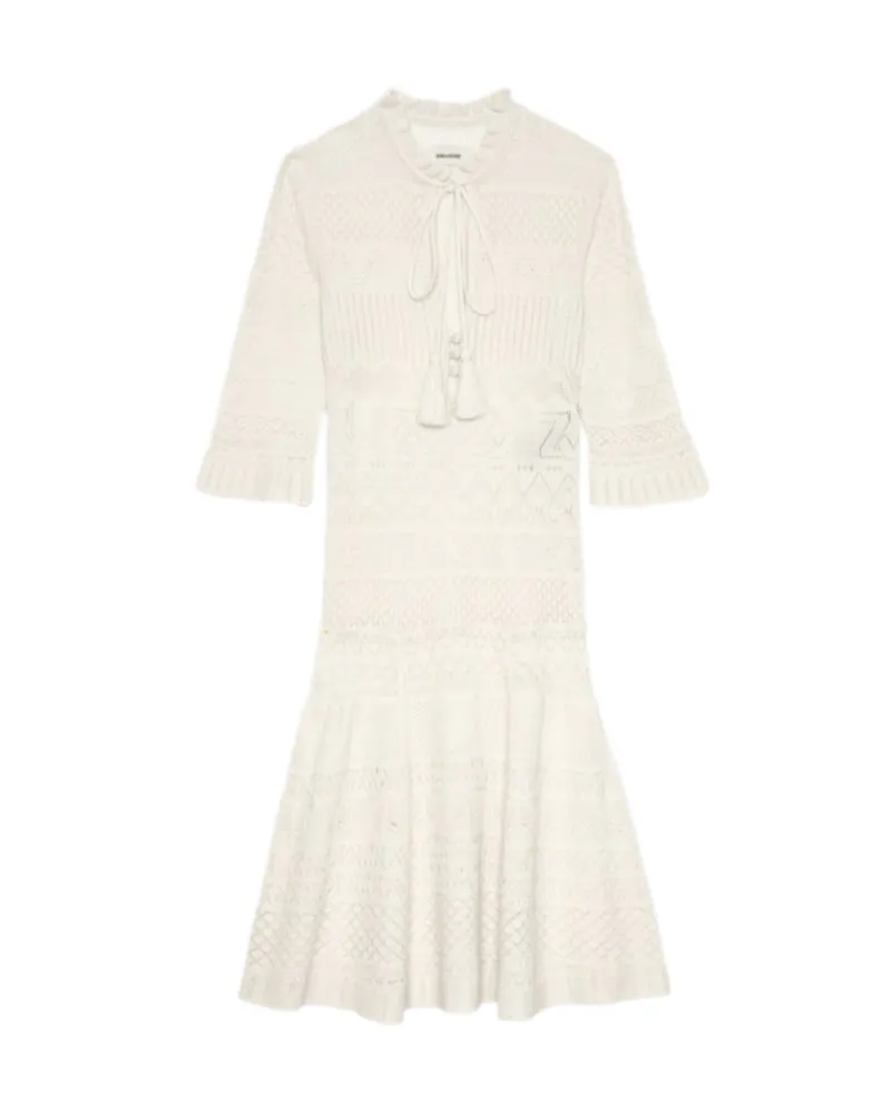 Zadig & Voltaire Kleid Memphisa Weiß