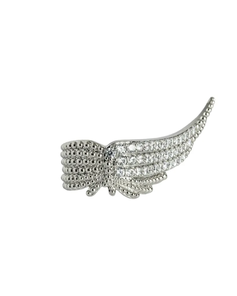 Zadig & Voltaire Ring Rock Spread Your Wings Grau