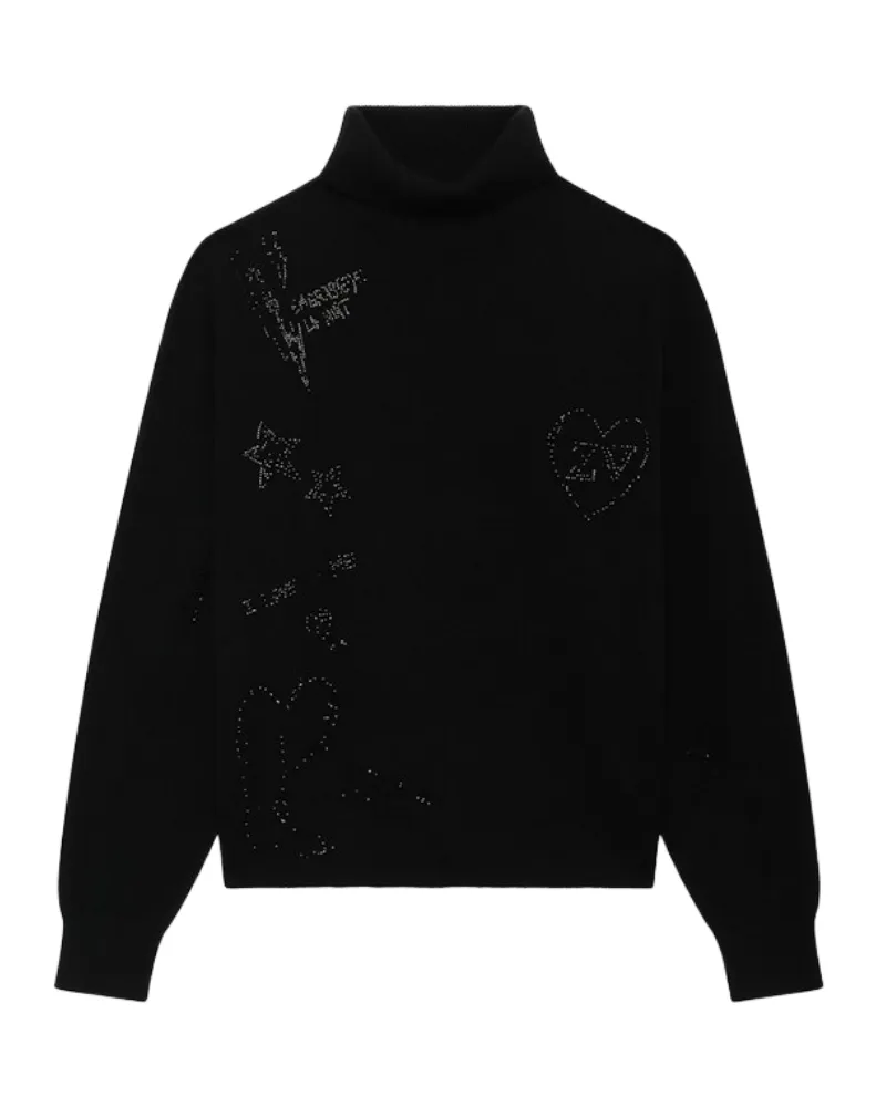 Zadig & Voltaire Souly Pullover 100% Kaschmir Schwarz
