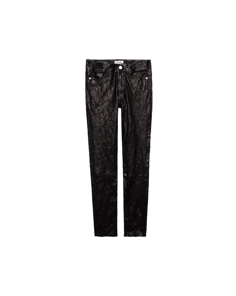 Zadig & Voltaire Phlame Lederhose Schwarz