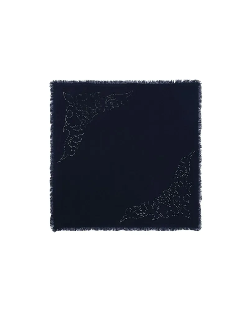 Zadig & Voltaire Mini Stevie Strass Western Schale 55 Blau