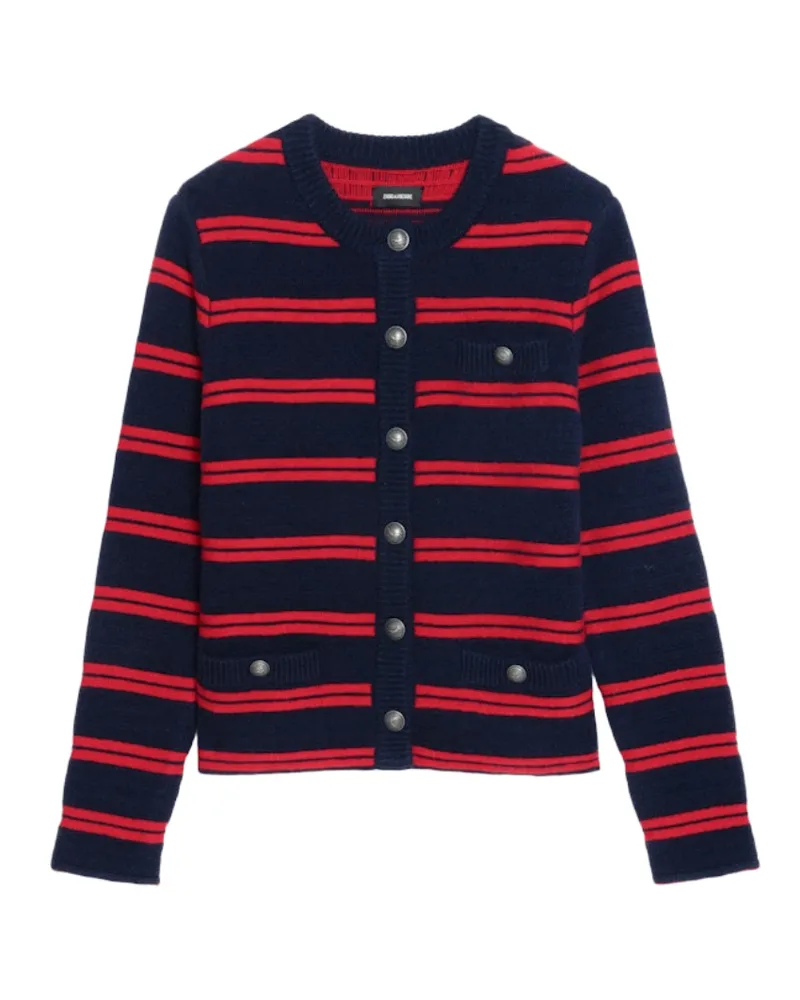 Zadig & Voltaire Cardigan Camo Blau