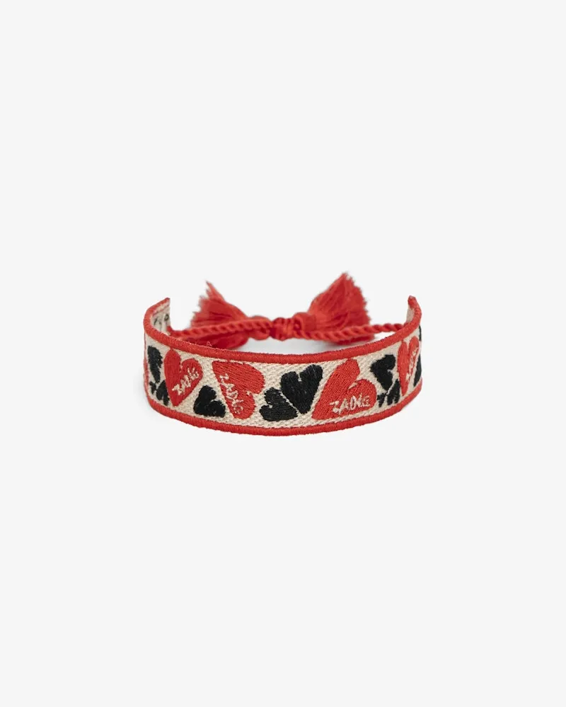Zadig & Voltaire Gewebtes Armband Zadig Herz Flash