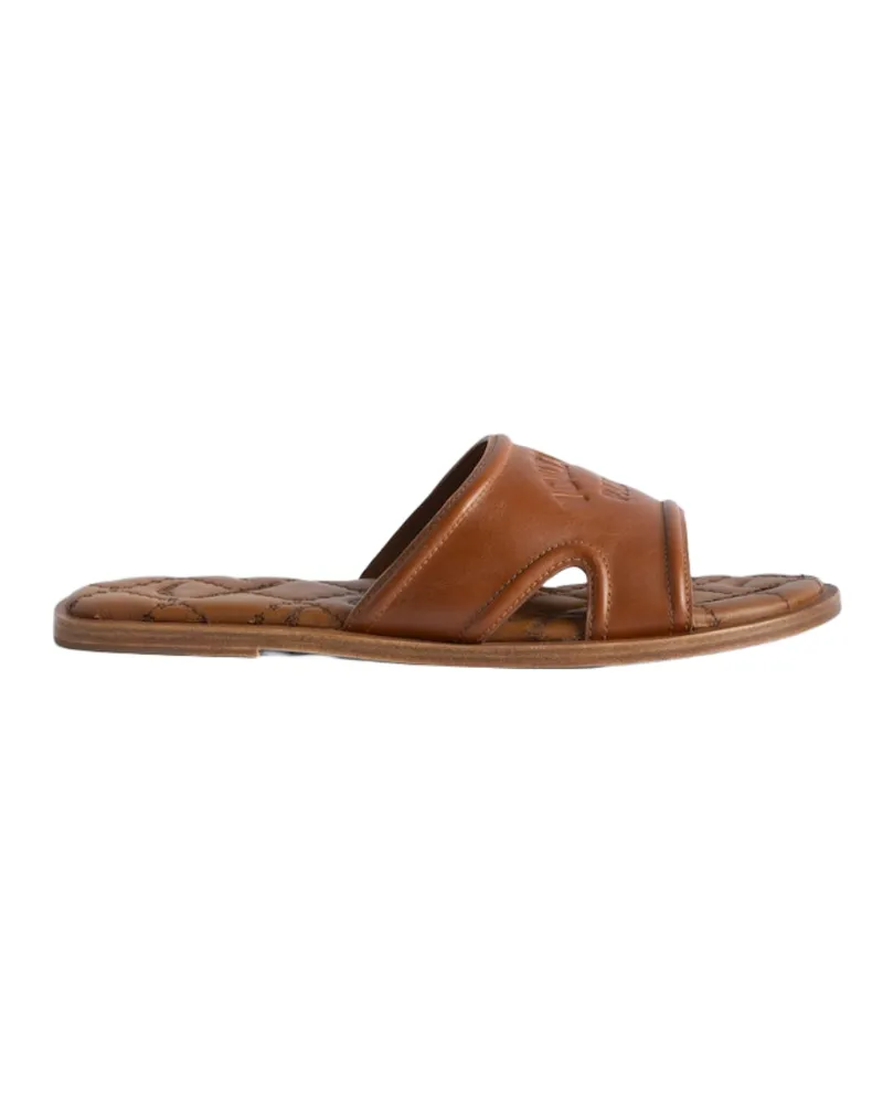 Zadig & Voltaire Pantoletten Beach Monogram Beige