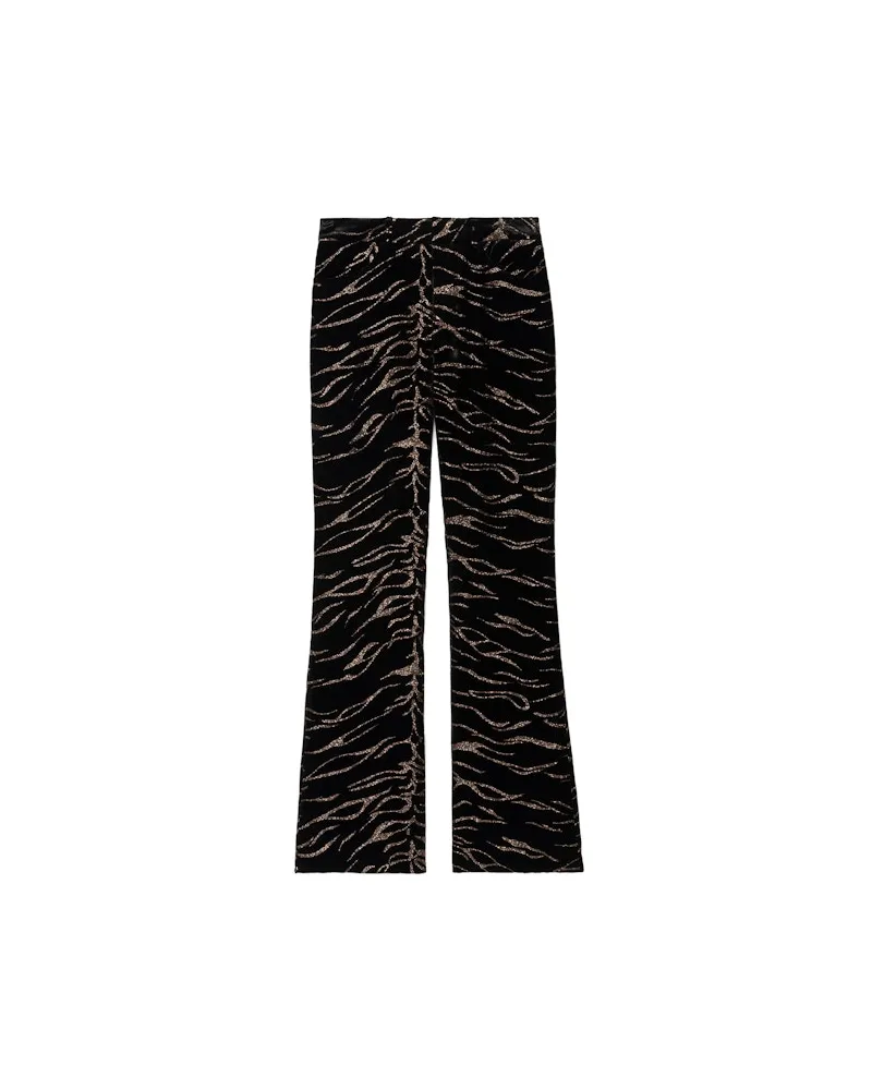 Zadig & Voltaire Hose Pistol Samt Schwarz