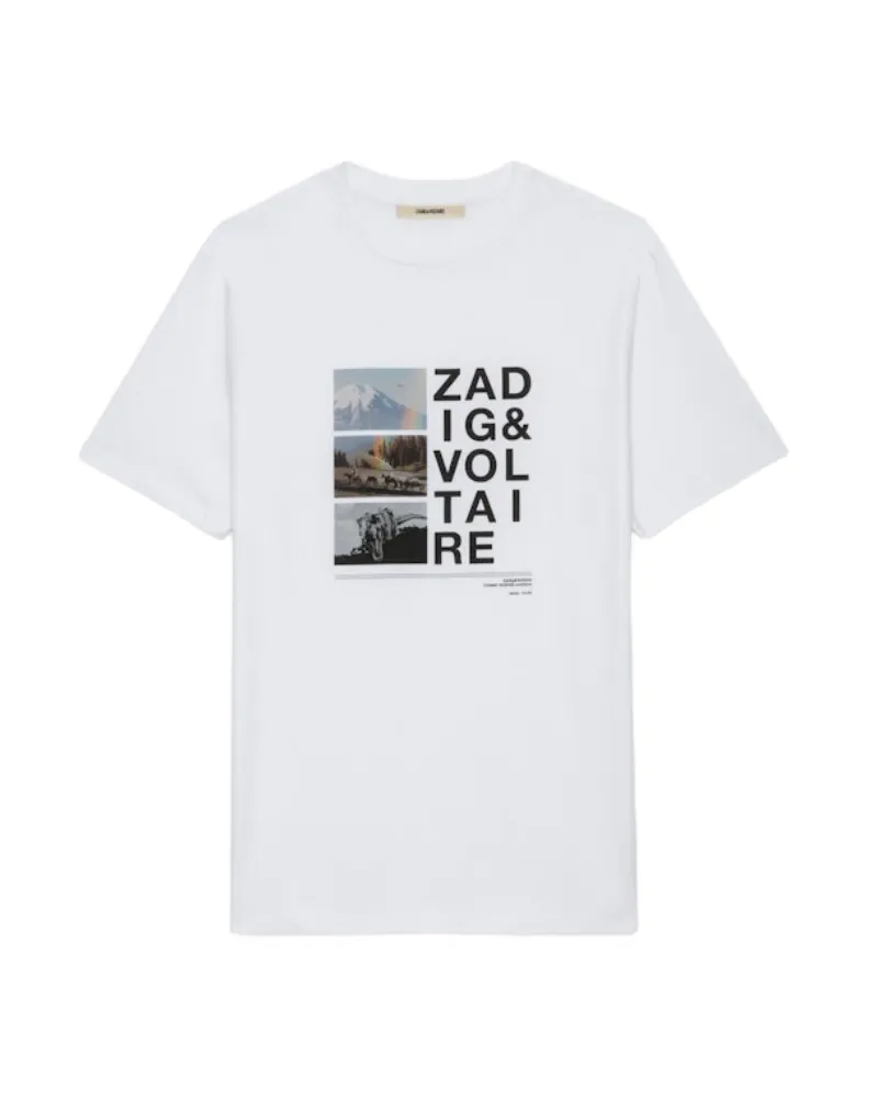 Zadig & Voltaire T-Shirt Ted Fotoprint Weiß