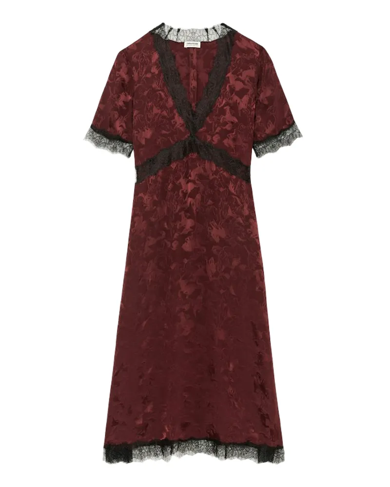 Zadig & Voltaire Redoxal Kleid 100% Seide Rot