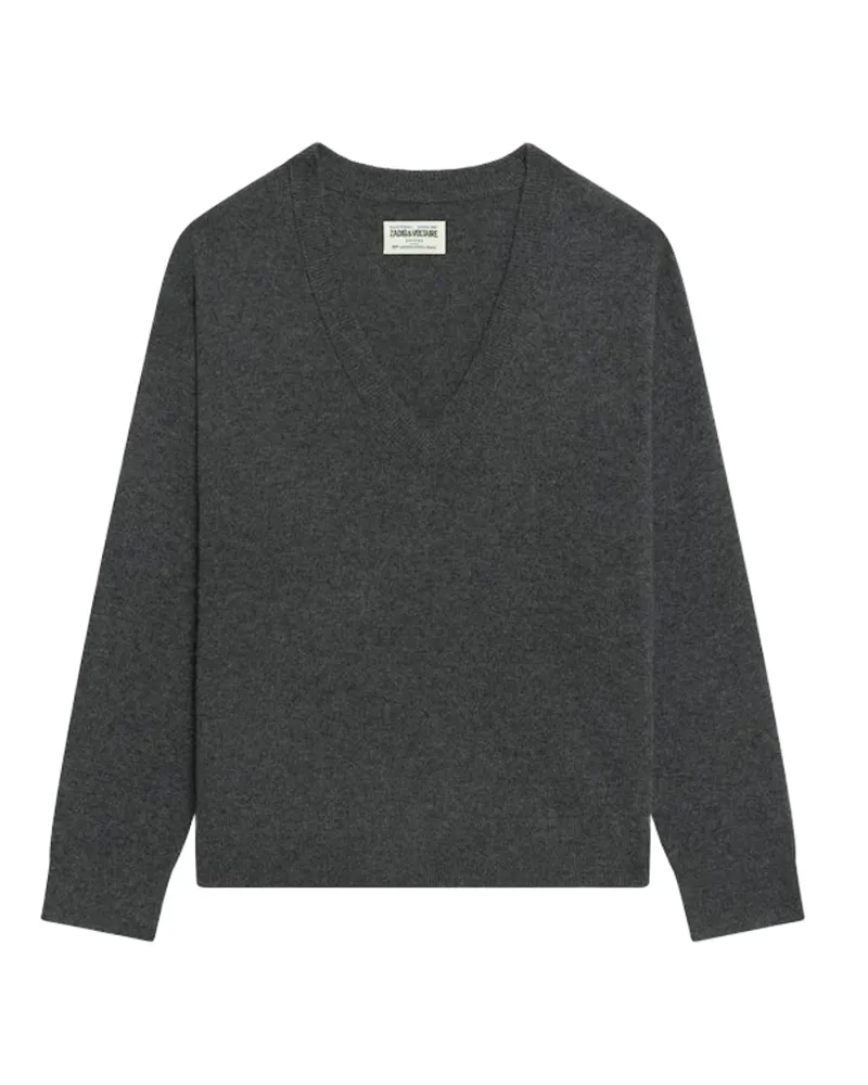 Zadig & Voltaire Mikyz Pullover 100% Kaschmir Grau