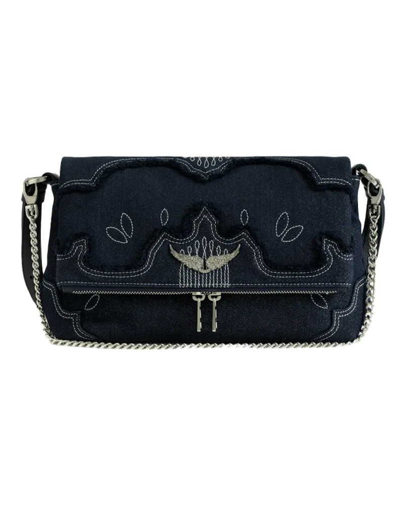 Zadig & Voltaire Rocky II Denim Tasche Blau