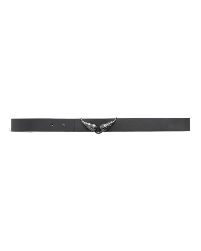 Zadig & Voltaire Gürtel Rock Reversible Vintage 30mm Grau