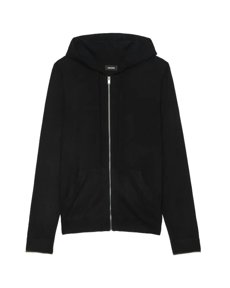Zadig & Voltaire Cardigan Clash 100% Merinowolle Schwarz