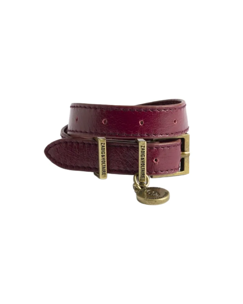 Zadig & Voltaire Armband Sunny Leder Lila